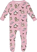 Vista 87 de KicKee Baby & Toddler - Pijama de viscosa ultrasuave de bambú con patas abatibles y puños