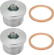 2 Stück Auto-Ölablassschraube M22 X 1,5 Mm Ölablassschraube Schraube mit Dichtring Auto-Ersatzteile Kompatibel mit FIAT Ducato (1994–2023) 2,3 2,5 2,8 3,0 Motoren 220133S