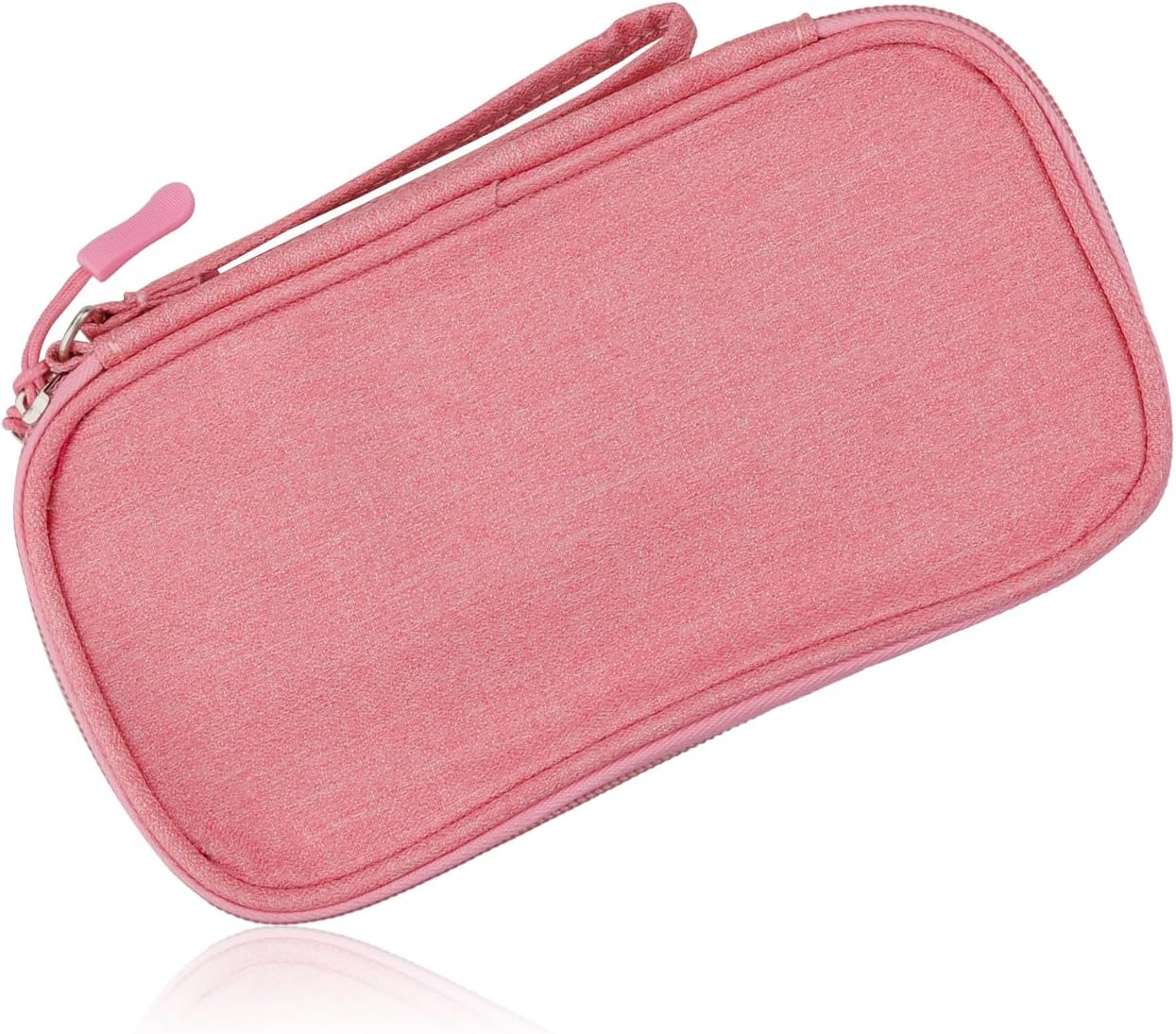 Rumyve Cable Organizer Bag,Double Electronic Accessories Bag Organizer Cable,Portable Waterproof Double Travel Bag(Pink)