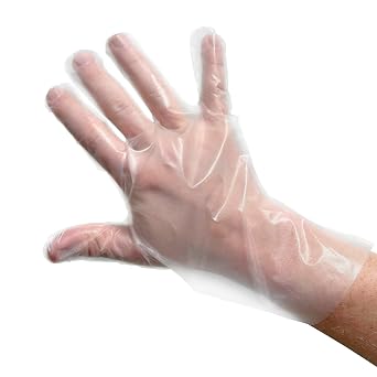 TIDI Poly Gloves Large 1000 Disposable Food Prep Gloves Food Handling Restaurants School Lunches Bakeries Hobbies Crafts Beauticians Gardening Photography Printing 10473