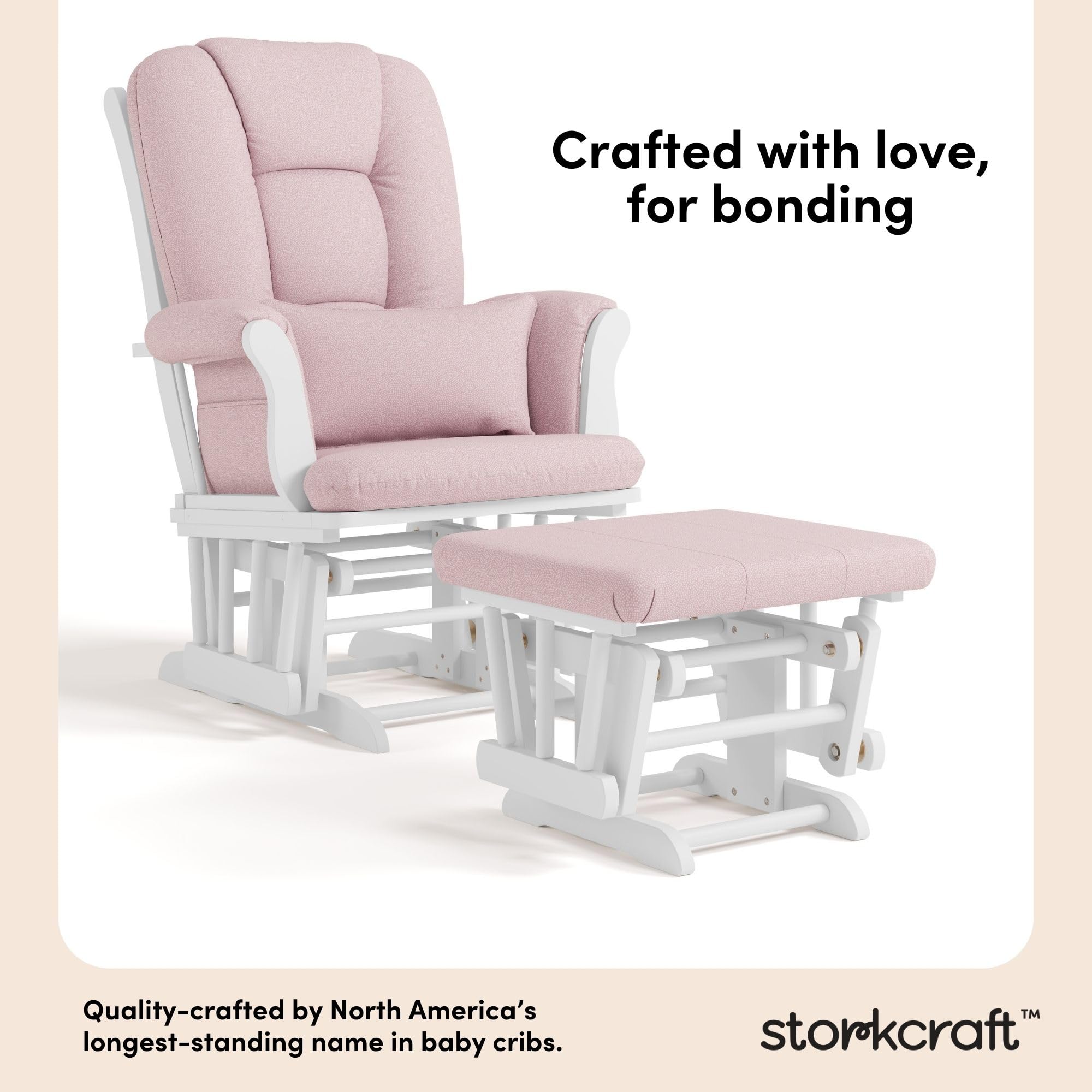 Amazon.com: Storkcraft Tuscany Custom Glider and Ottoman with Free