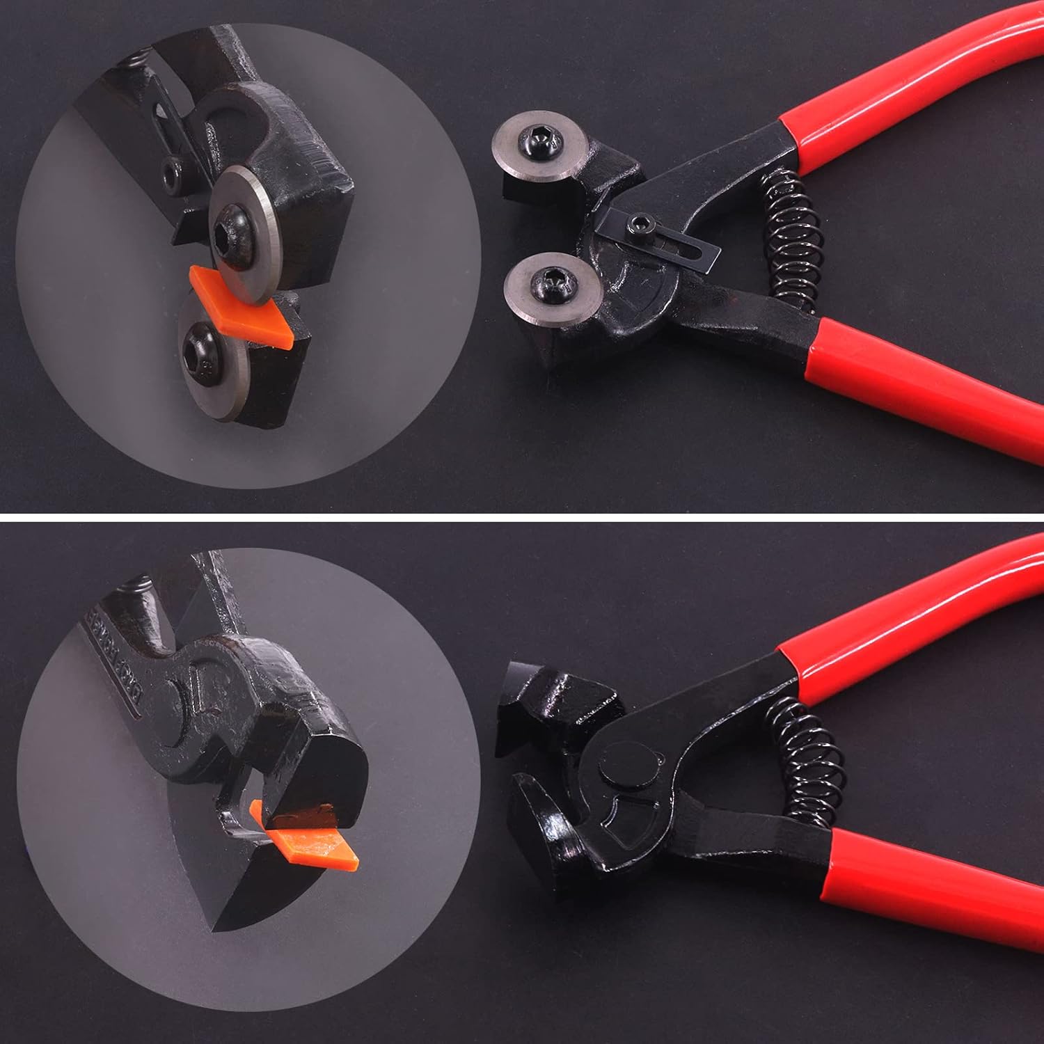 Swpeet 2Pcs Mosaic Tools Set, Including Heavy Duty Glass Mosaic Cut Nippers and Tile Nippers, Hardened Alloy Strength Steel Perfect for DIY Tile Mosaic Cutter