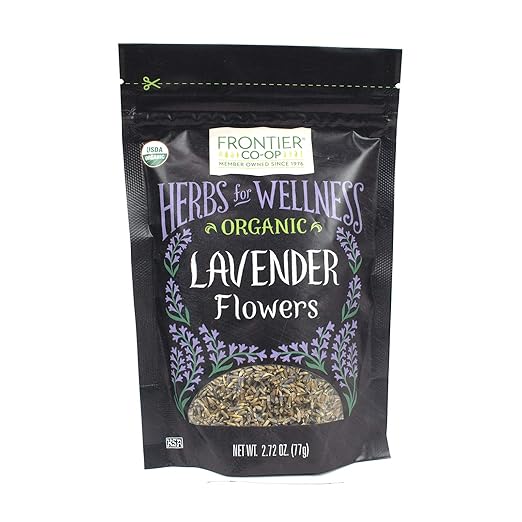 Frontier Co-op Organic Lavender Flowers, 2.72 oz (77 g)