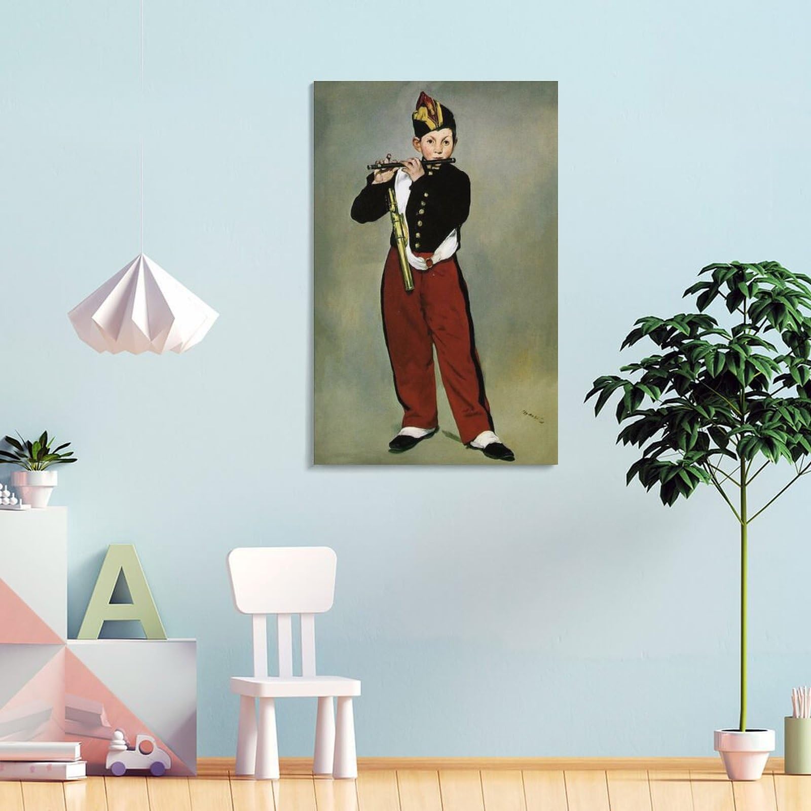 Amazon.co.jp: エドゥアール・マネ ポスター 絵画「笛を吹く少年