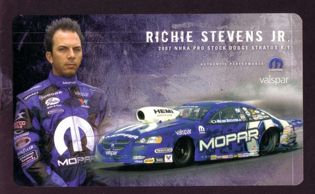RICHIE STEVENS JR. NHRA HERO CARD DODGE PRO STOCK VF