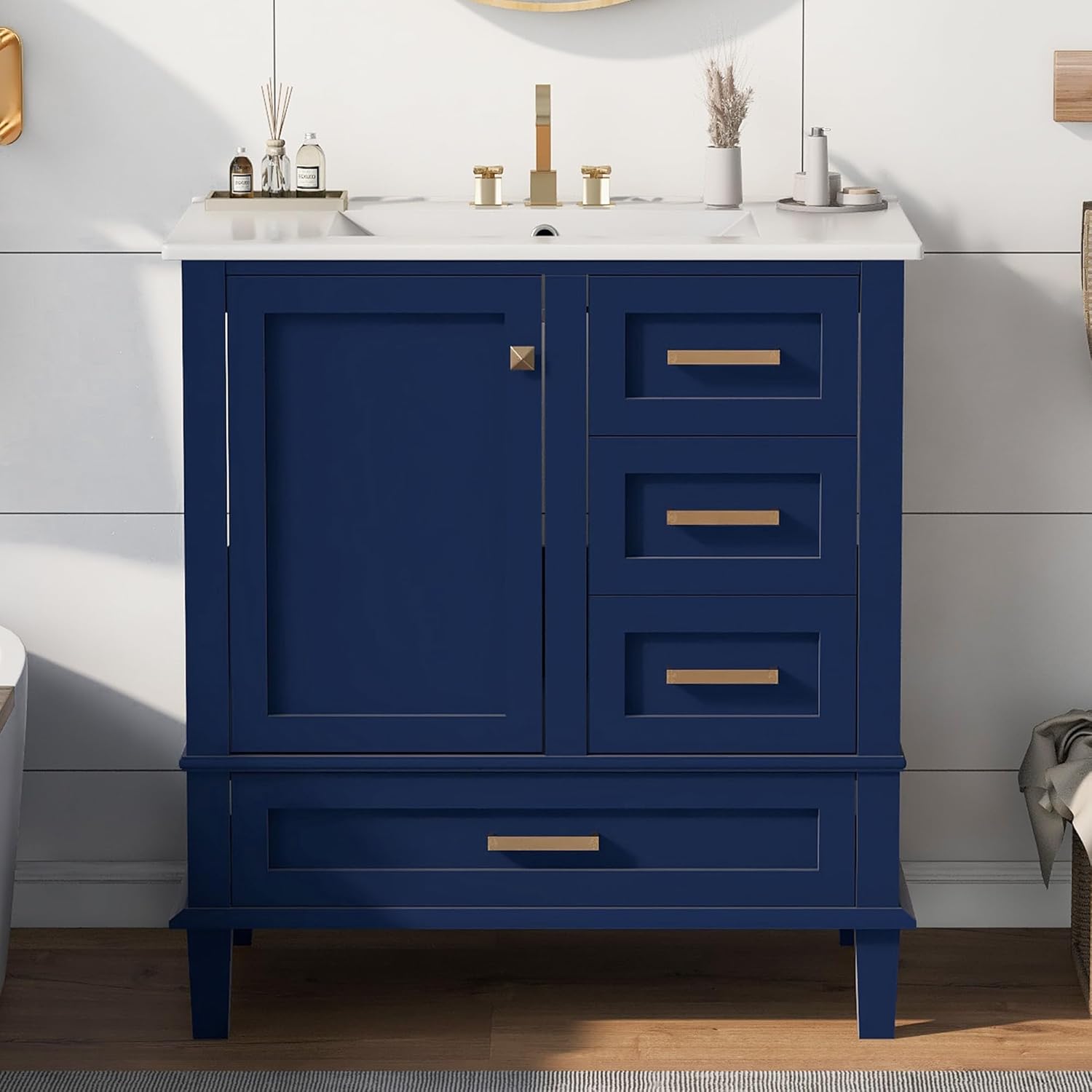 Amazon.com: Harper & Bright Designs 30" Bathroom Vanity with Sink Set ...