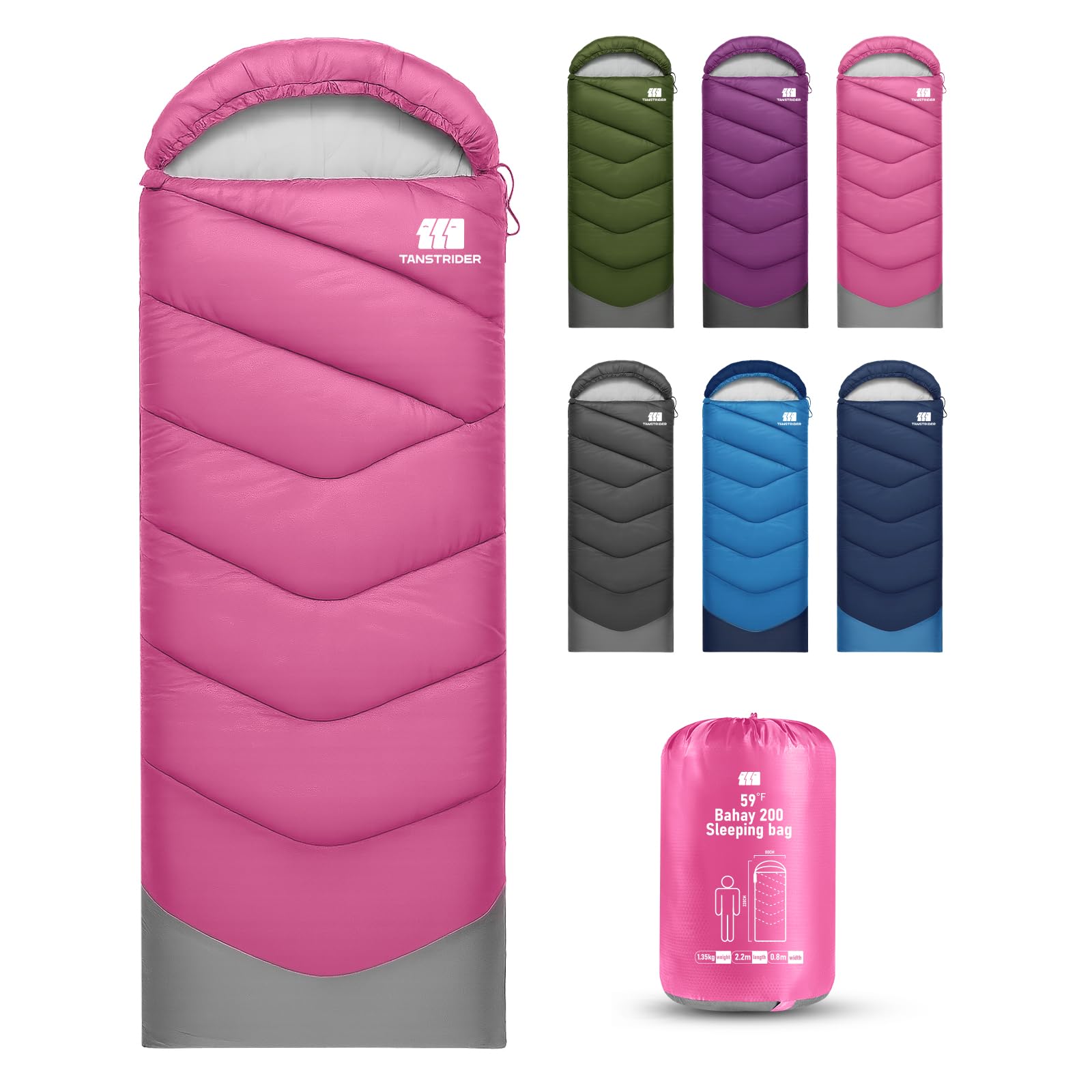 Sleeping Bags for Adults Cold Weather Warm Backpacking Camping Sleeping Bag for Tall Girls Boys Lightweight Compact Waterproof