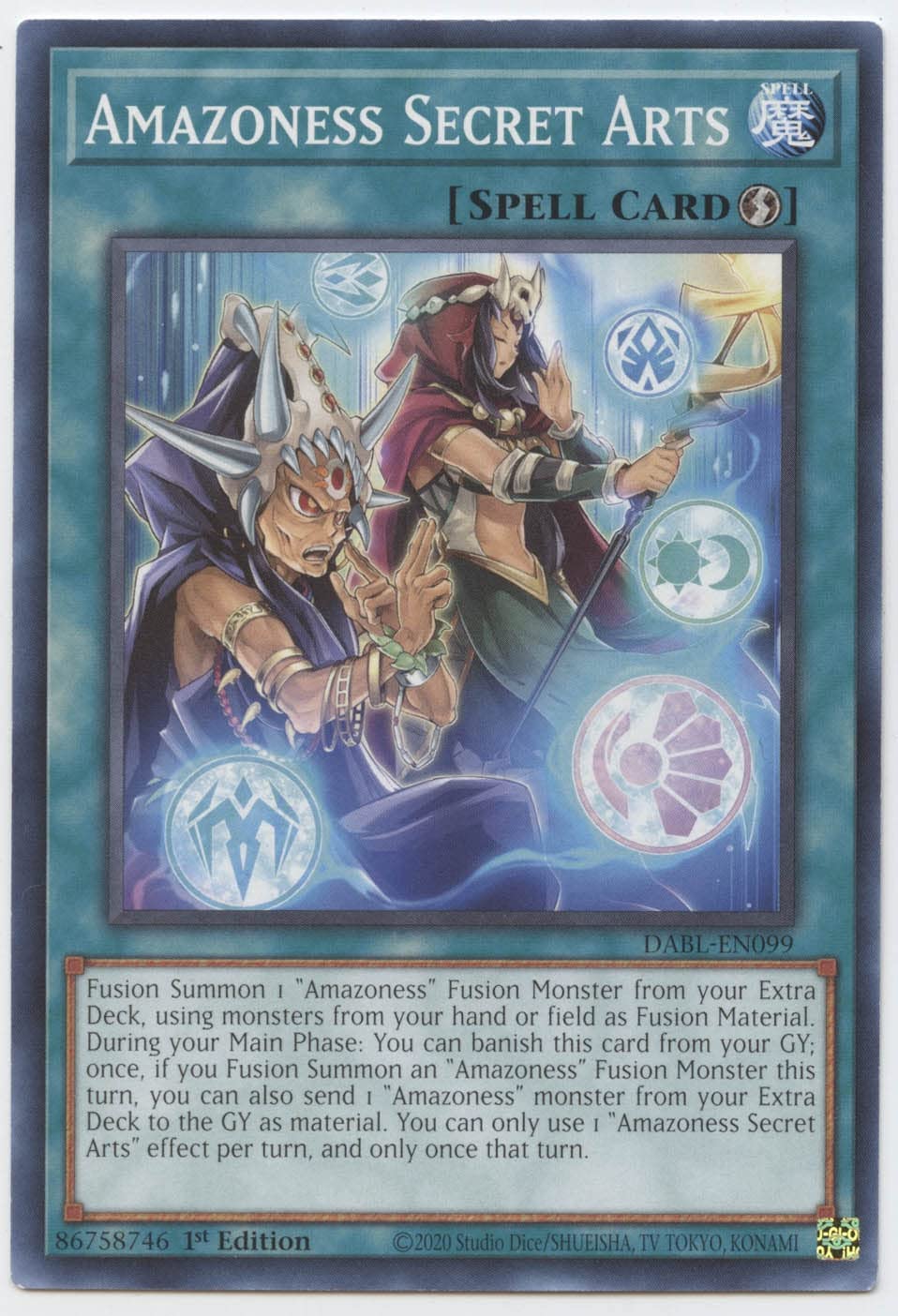 Amazon.com: Yu-Gi-Oh! Amazoness Secret Arts - DABL-EN099 - Common