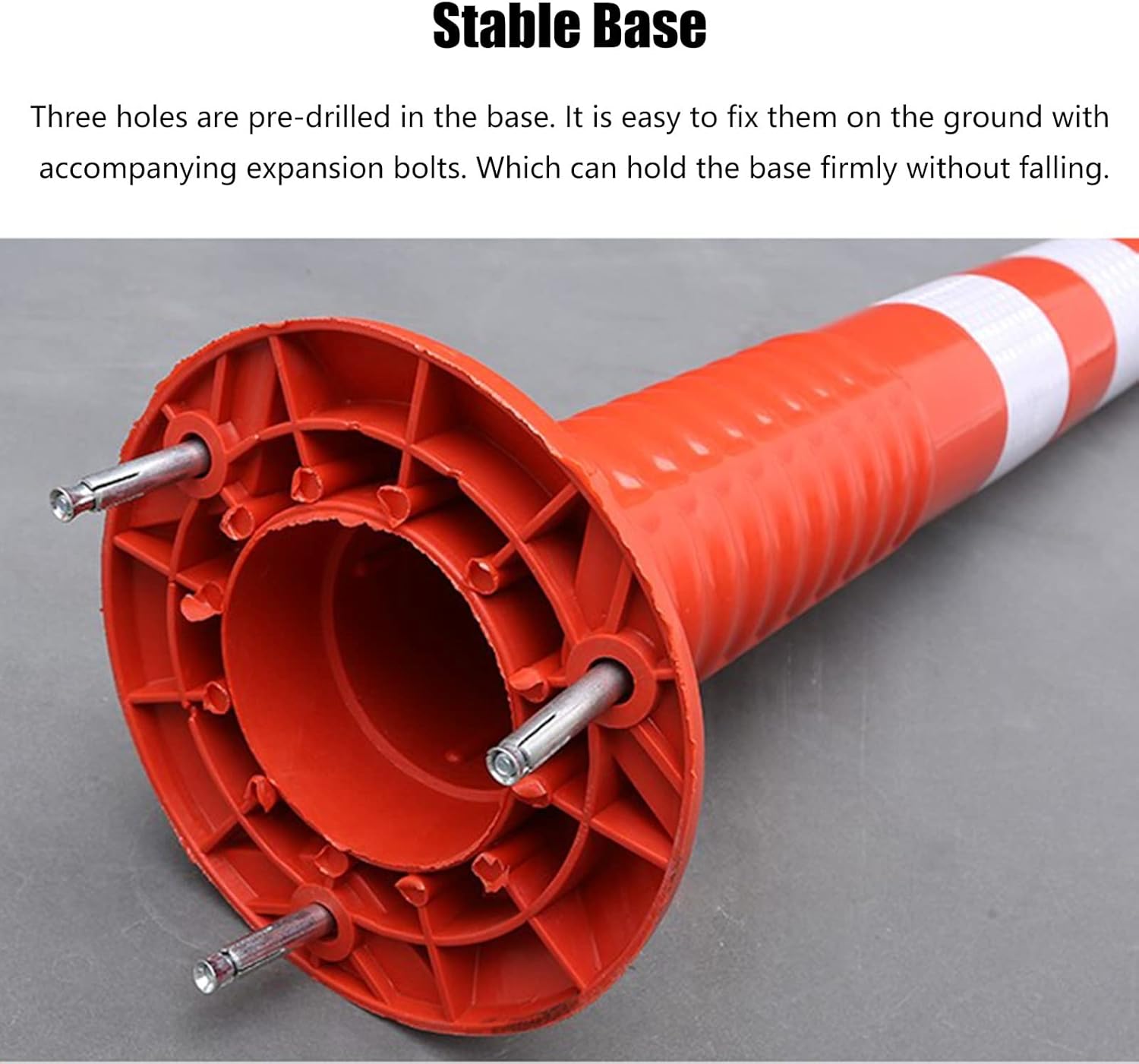 Traffic Cone Safety Barrier Delineator Post Cone 30" Inch Parking Cones Large for Driving,1 3 5 7 9 Pack Traffic Safety Delineators,Flexible Reflective Construction Cones(Green,1 Pack)