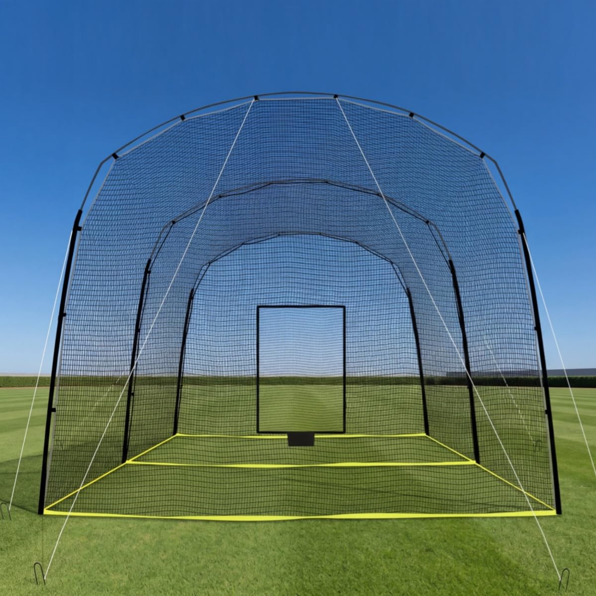 野球バッティングゲージ　野球練習用ネット 　6.7mx3.6mx3m Amazon | バッティングゲージ 大型 6.7m×3.5m×3m 野球ネット
