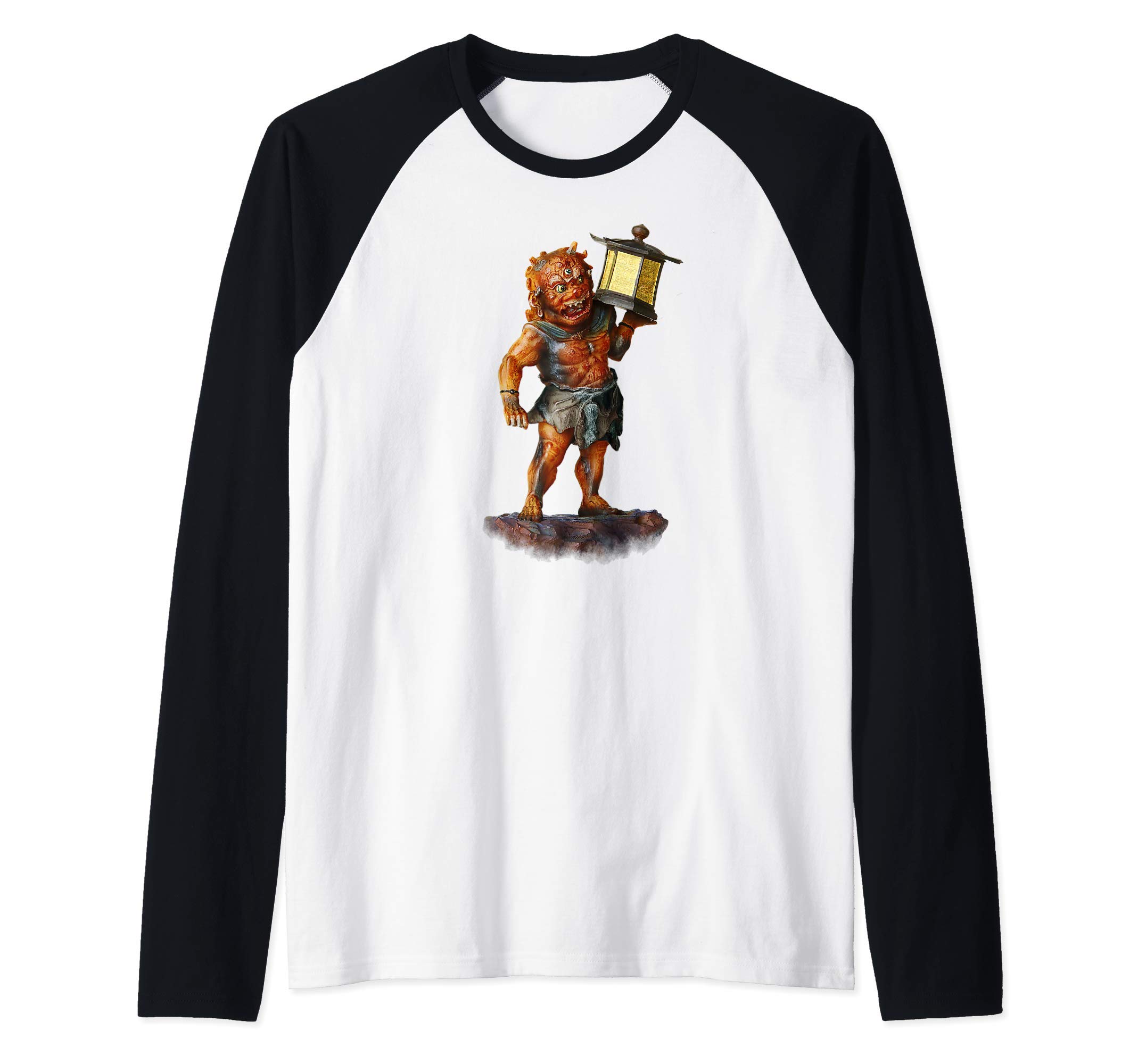 Tentoki Oni Statue Raglan Baseball Tee