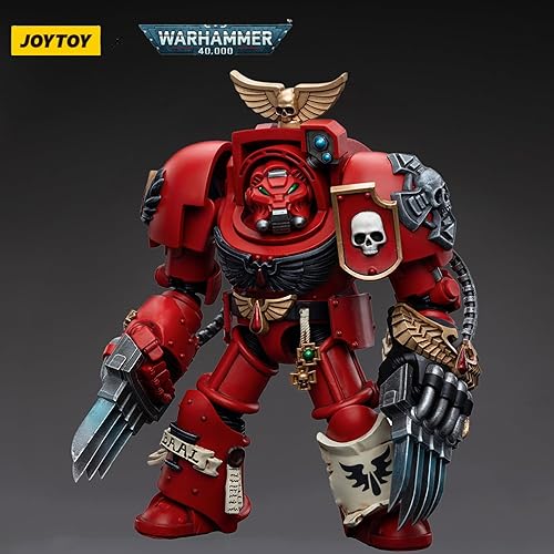 Miniatura 5 de JoyToy 118 Warhammer 40,000 Figura de acción Blood Angels Assault Terminators (juego de 3 figuras) (DavinosLeonidTaelon) Modelo de colección