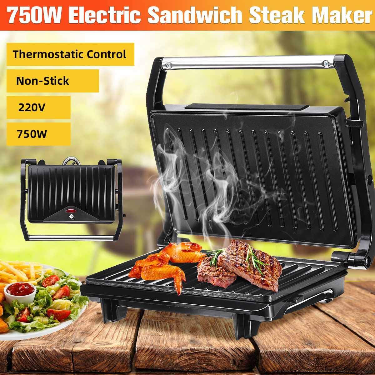 750W Electric Sandwich Steak Maker