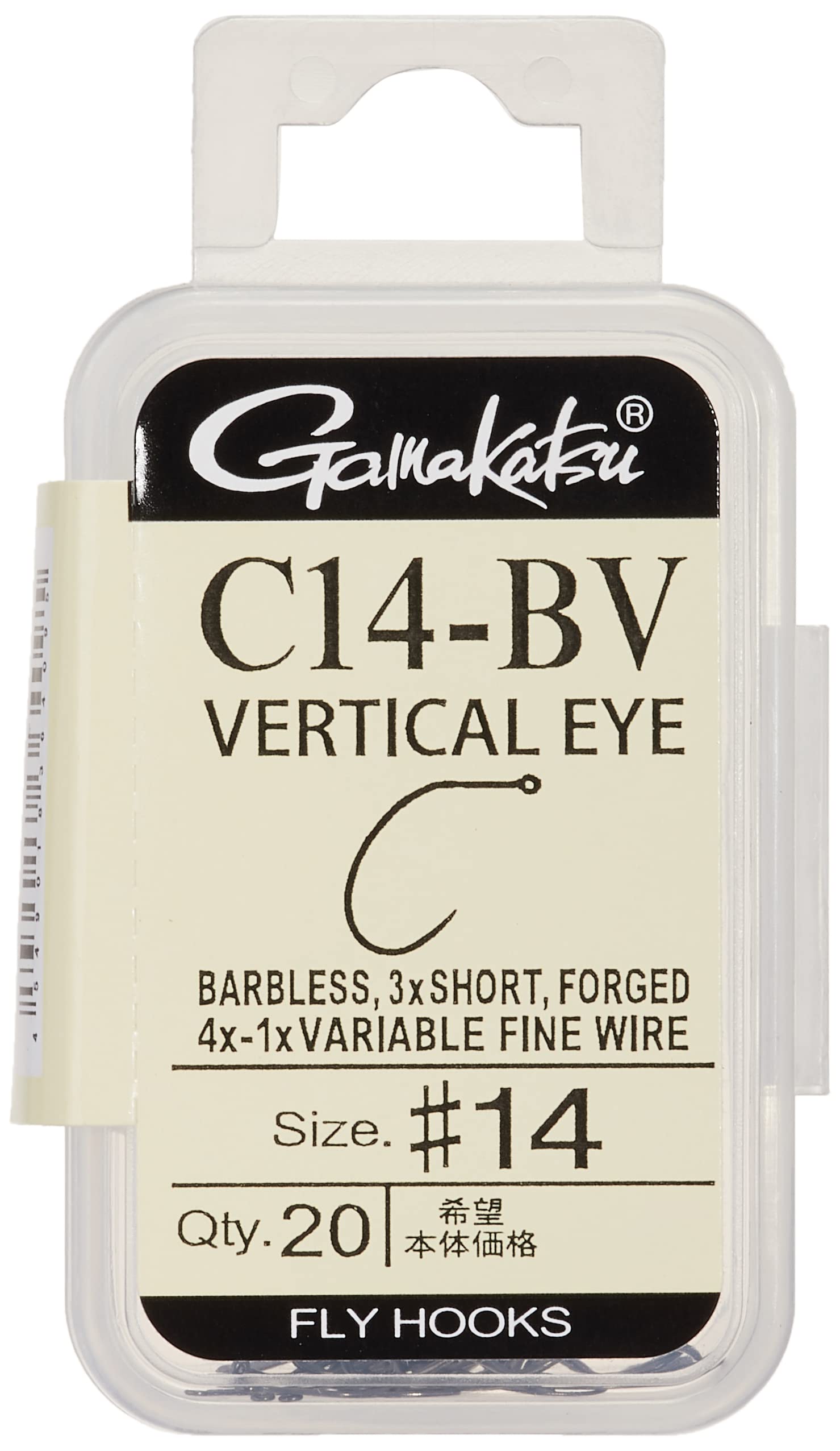 Amazon | がまかつ(Gamakatsu) フライフック C14-BV 14号 20本
