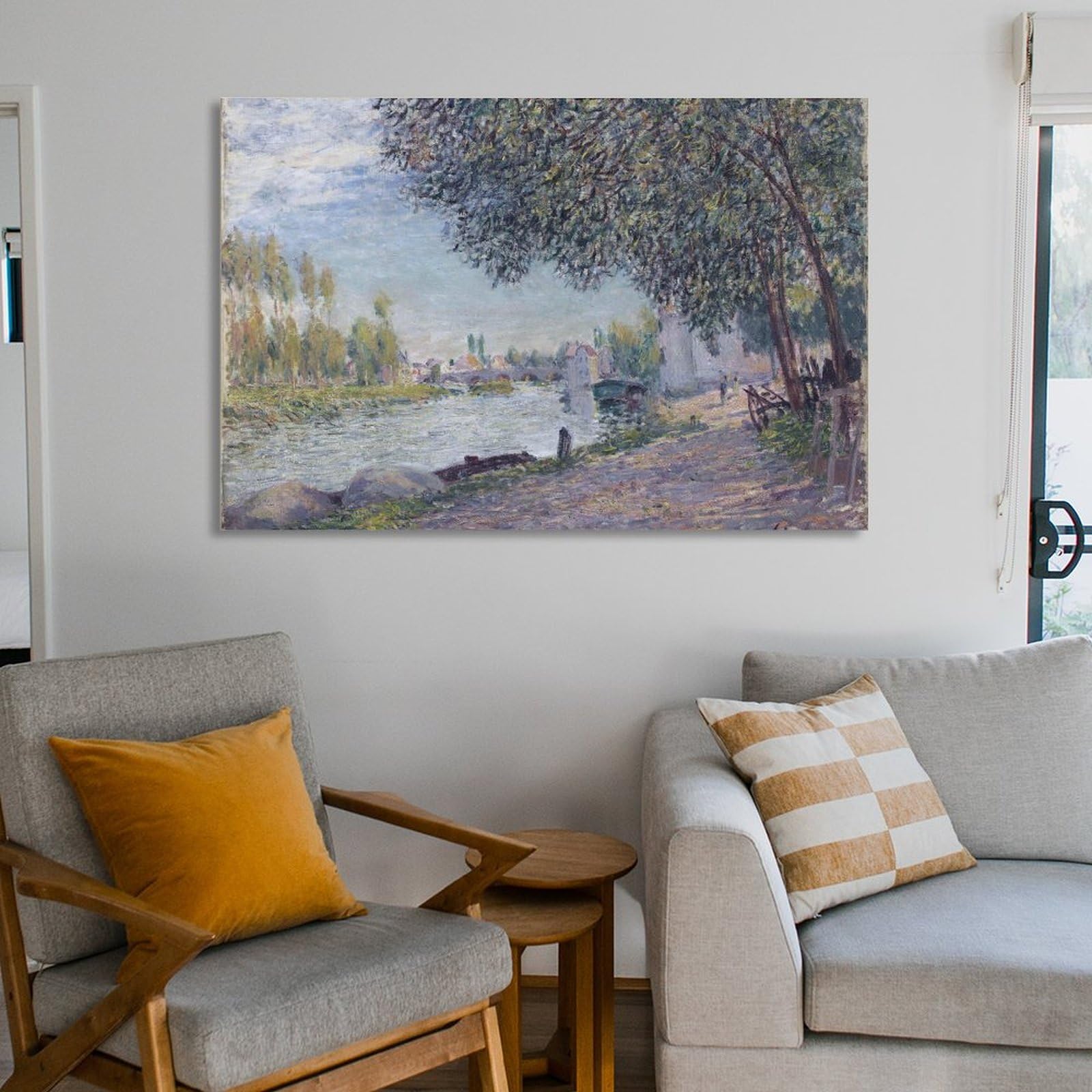 アルフレッド・シスレー、Alfred Sisley、希少画集画、新品額装付