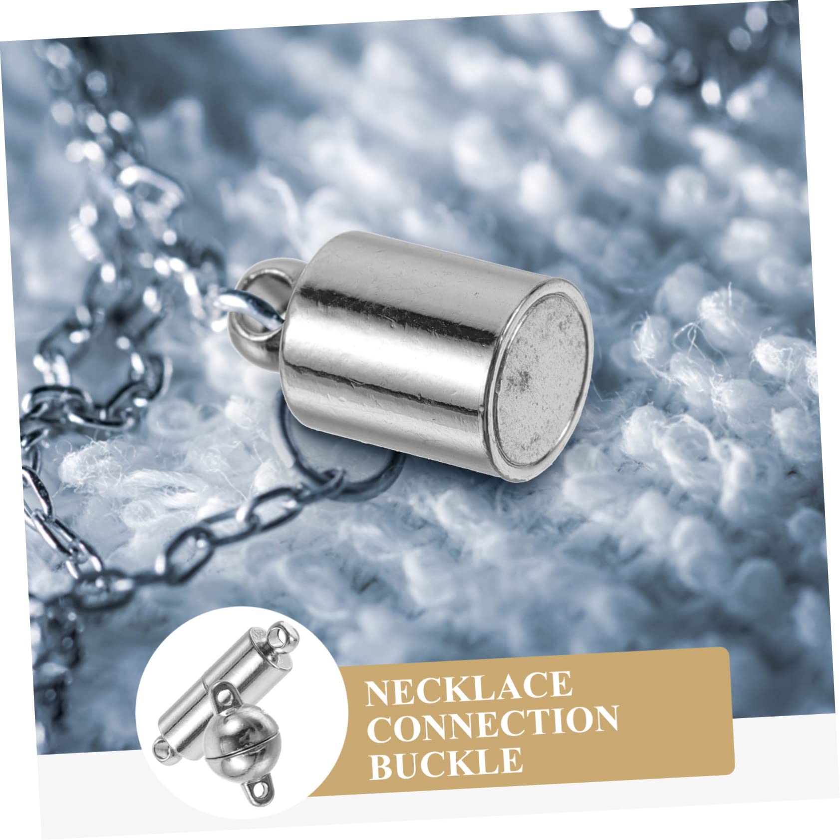 STOBOK 40pezzi Chiusure Magnetiche Per Connettori Per Collane e Facile Usare Per Artigianali