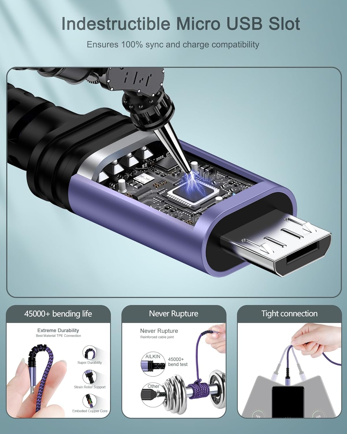 Micro USB Charging Cable, 1 Pack...