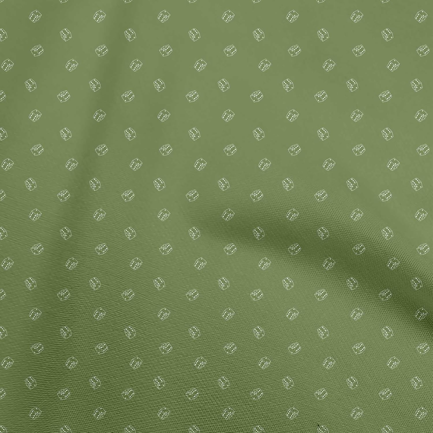 oneOone Polyester Spandex Yellow Fabric Retro Dice DIY Clothing Quilting Fabric Print Fabric by Yard 56 Inch Wide-365