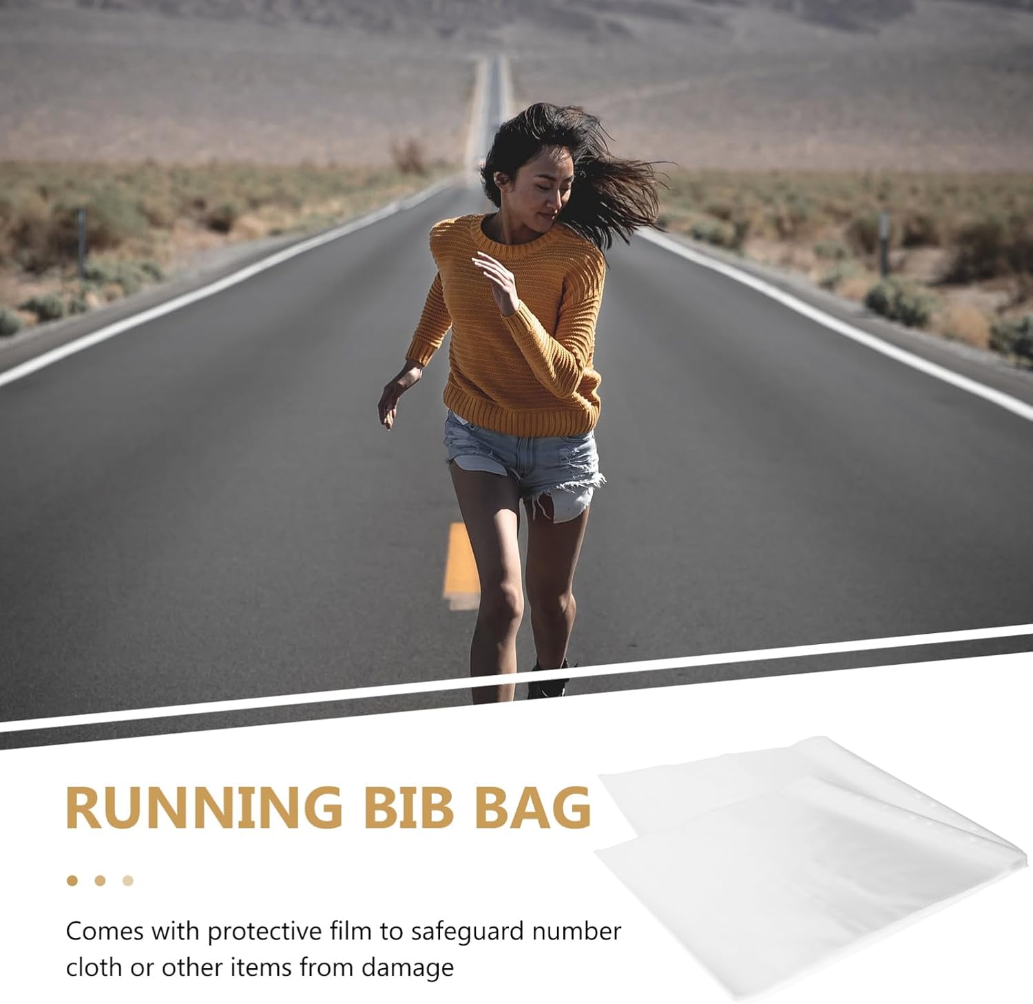 100pcs Clear Running Bib Storage Holder Durable Race Bib Bags Protective Display for Marathon Easy Organization with Binder