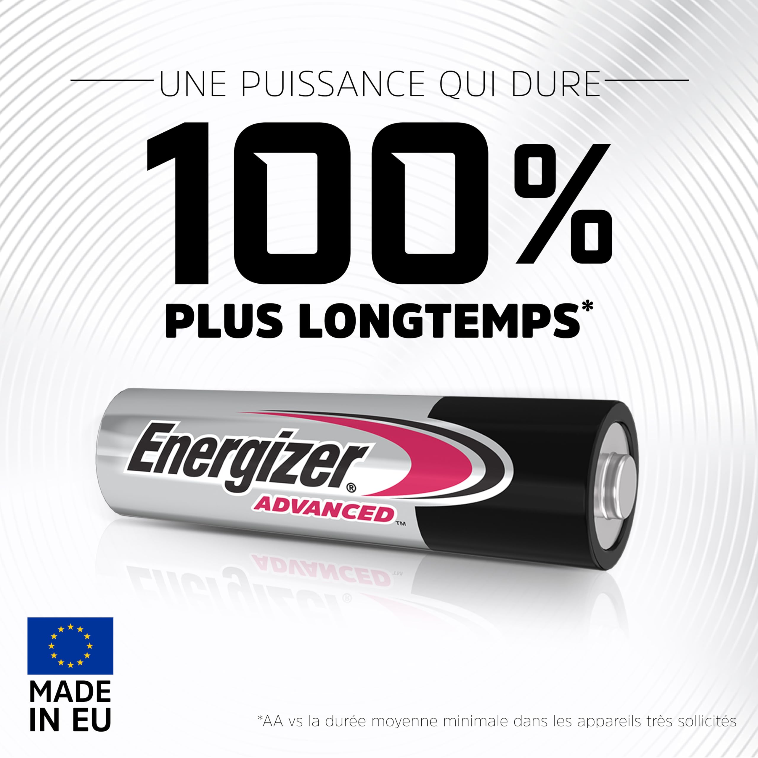 Energizer Advanced Piles AA LR6 Alcaline 1,5 V Lot de 16 Haute Performance