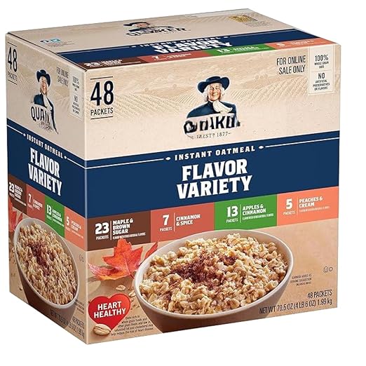 Instant Oatmeal Flavor Variety Pack, 1.51 Ounces, 52 Count (1 Pack)