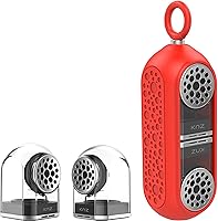 Vista 1 de KNZ GoDuo - Altavoces inalámbricos portátiles Bluetooth con base magnética conectable, sonido estéreo L/R y graves, resistente al agua y a