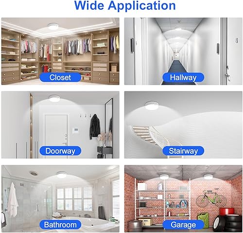 Miniatura 7 de KEPLUG Flush Mount Ceiling Light24W RGB Ceiling Light Fixture with Remote Control Bluetooth AppDimmable Led Ceiling Light 3000K-6500K12Inch Round