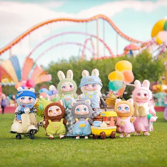 CALEMBOU Plush Doll Blind Box Whole Set, KIMMON Series Mystery Box Plush Toys, Anime Plushies Soft Stuffed Animals for Gifts(Unrepeated) (Mimon A-6pcs)