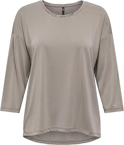 ONLY Onlhannah 3/4 Top Jrs, Gris, XL Mujeres