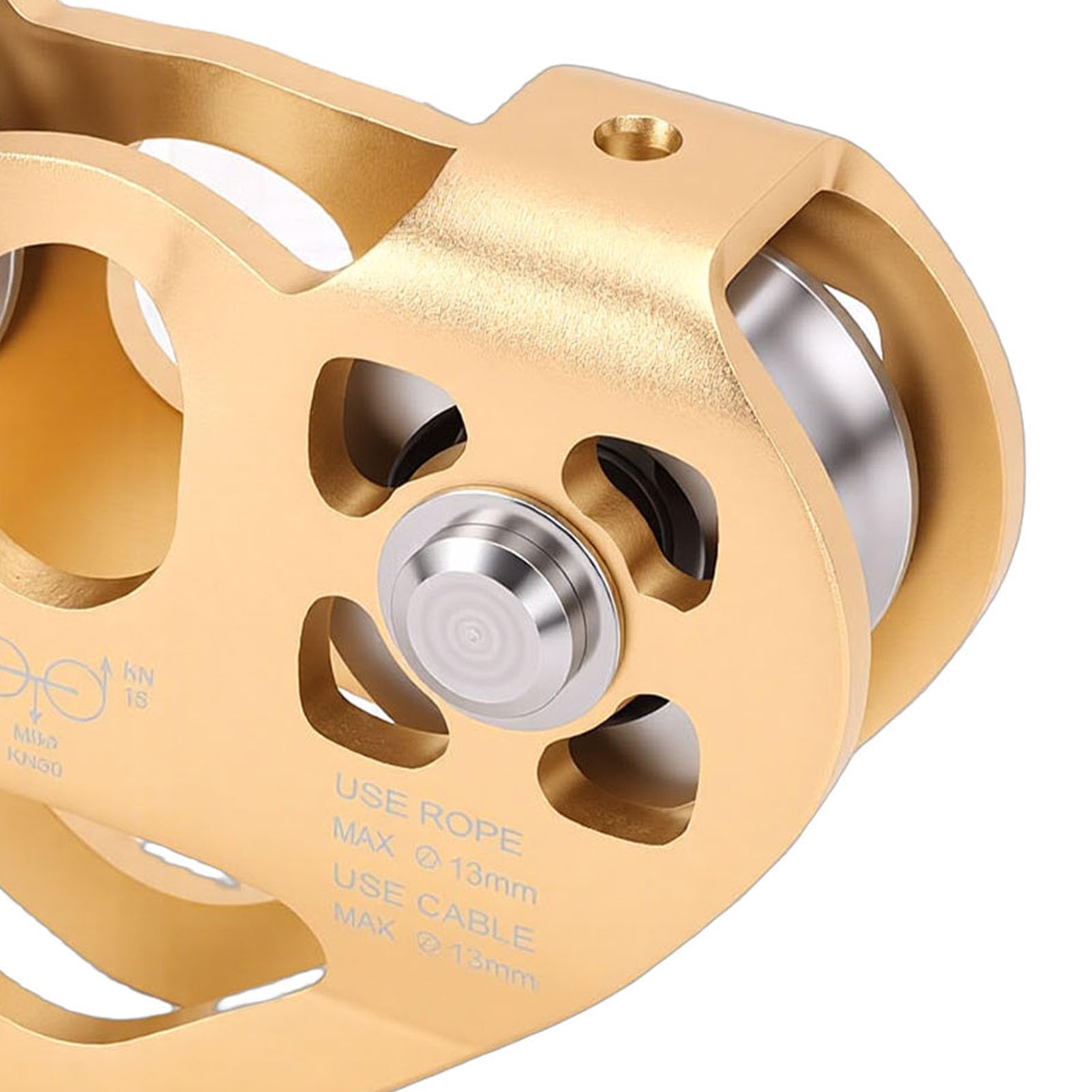 RiToEasysports Poulie de Tyrolienne, Construction en Alliage d'aluminium, Chariot Robuste 30KN pour les Activités de Plein Air d'escalade et 'aventure