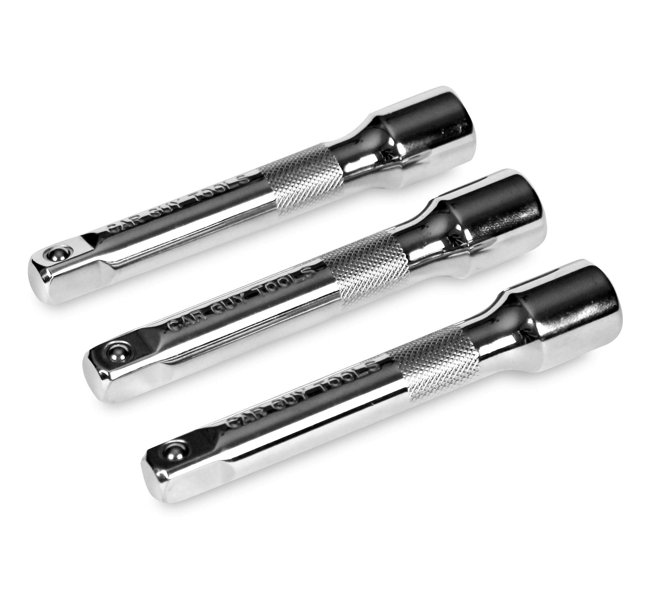 Car Guy Tools 1/2" Drive 5" Socket Extension Set (Three Pack)