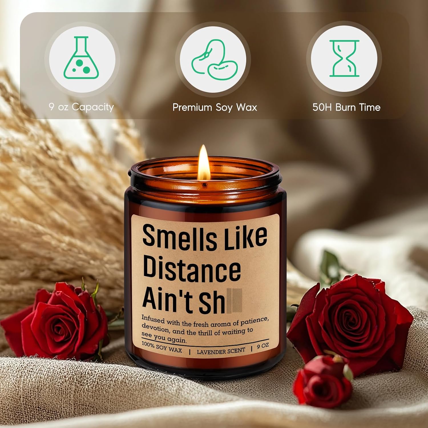 GSPY Candle, Long Distance Relationship Gifts for Him, Her, BF, GF, Couples