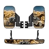KEMIMOTO UTV Side Mirrors and Rear Center Mirror with 1.5