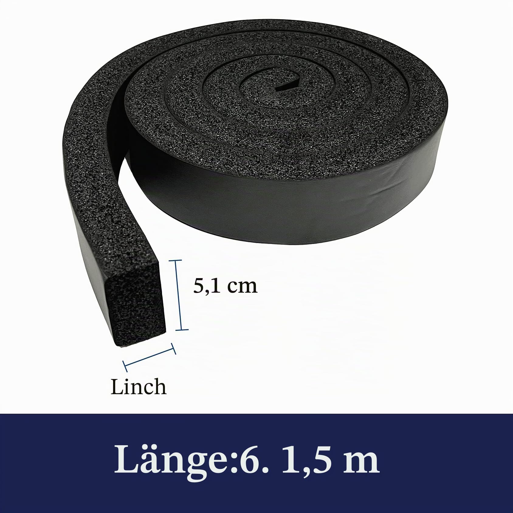 Fenster Klimagerät Schaumstoffdichtung,Isolierleiste Nicht klebend Flammhemmend,Isolierung,Vibrationsdämpfung,Hochbelastbares Fenster und Türdichtungsband 2x2.5 cm 2.0 m lang