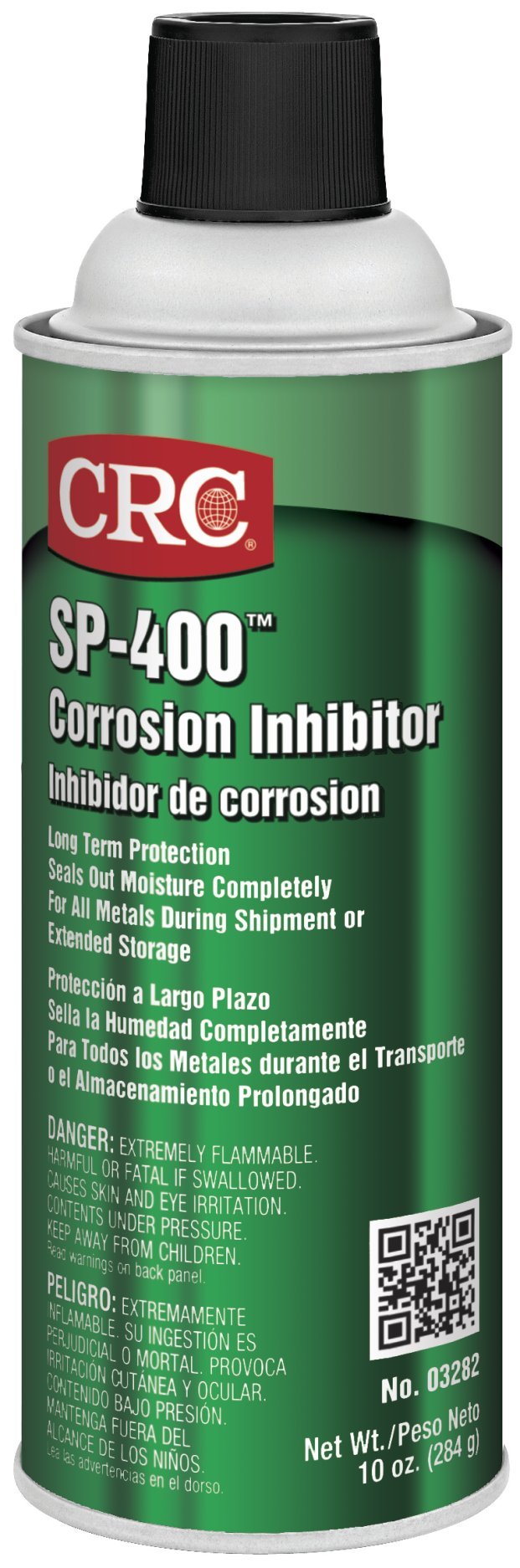 CRC SP-400 Corrosion Inhibitor, 10 Wt Oz, Seals Out Moisture Completely for All Bare Metals, Aerosol Spray (Pack of 12)
