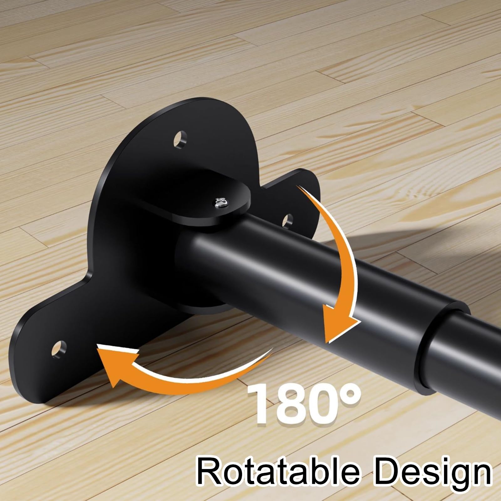 Klemmstange Duschvorhang mit 180° Drehgelenk 80–410 cm