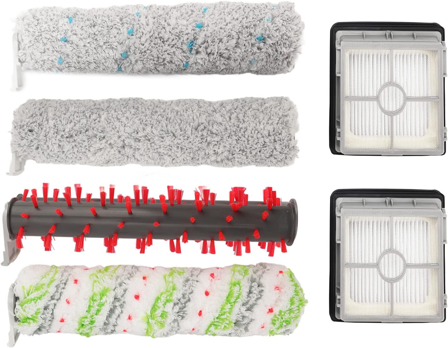 Brush Roll Filter Set, Replacement Brush Roll and Filter, Multifunctional Accessories for Generation Vacuum Cleaners