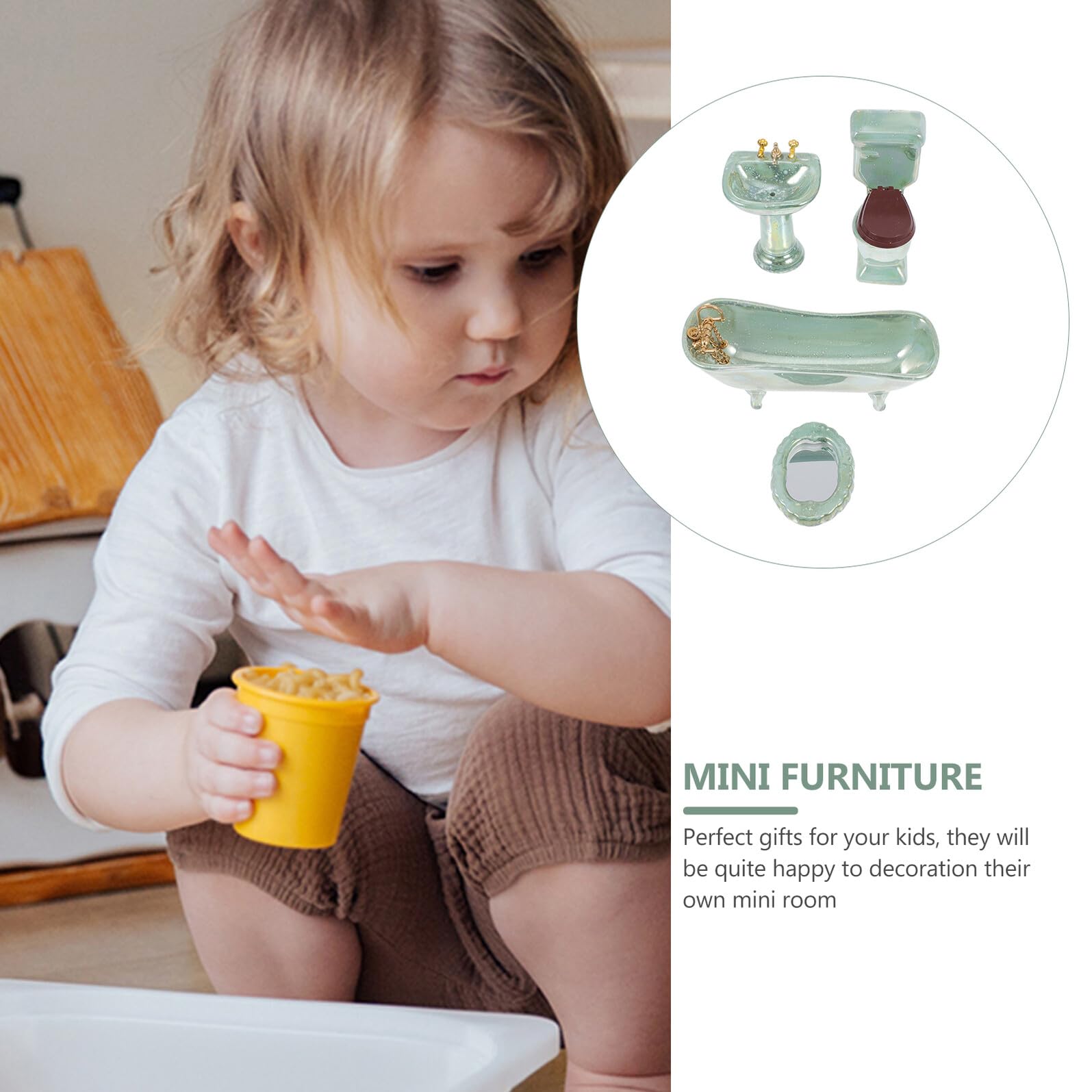 12 per Casa delle Bambole Accessori Decorativi per Gioco Genitore-Figlio e Ambienti in Miniatura
