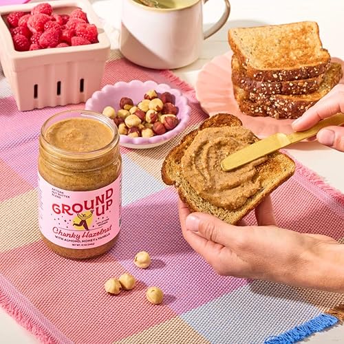 Miniatura 6 de GROUND UP PDX Mantequilla de nuez Almendra Oregon Avellana, 12 OZ