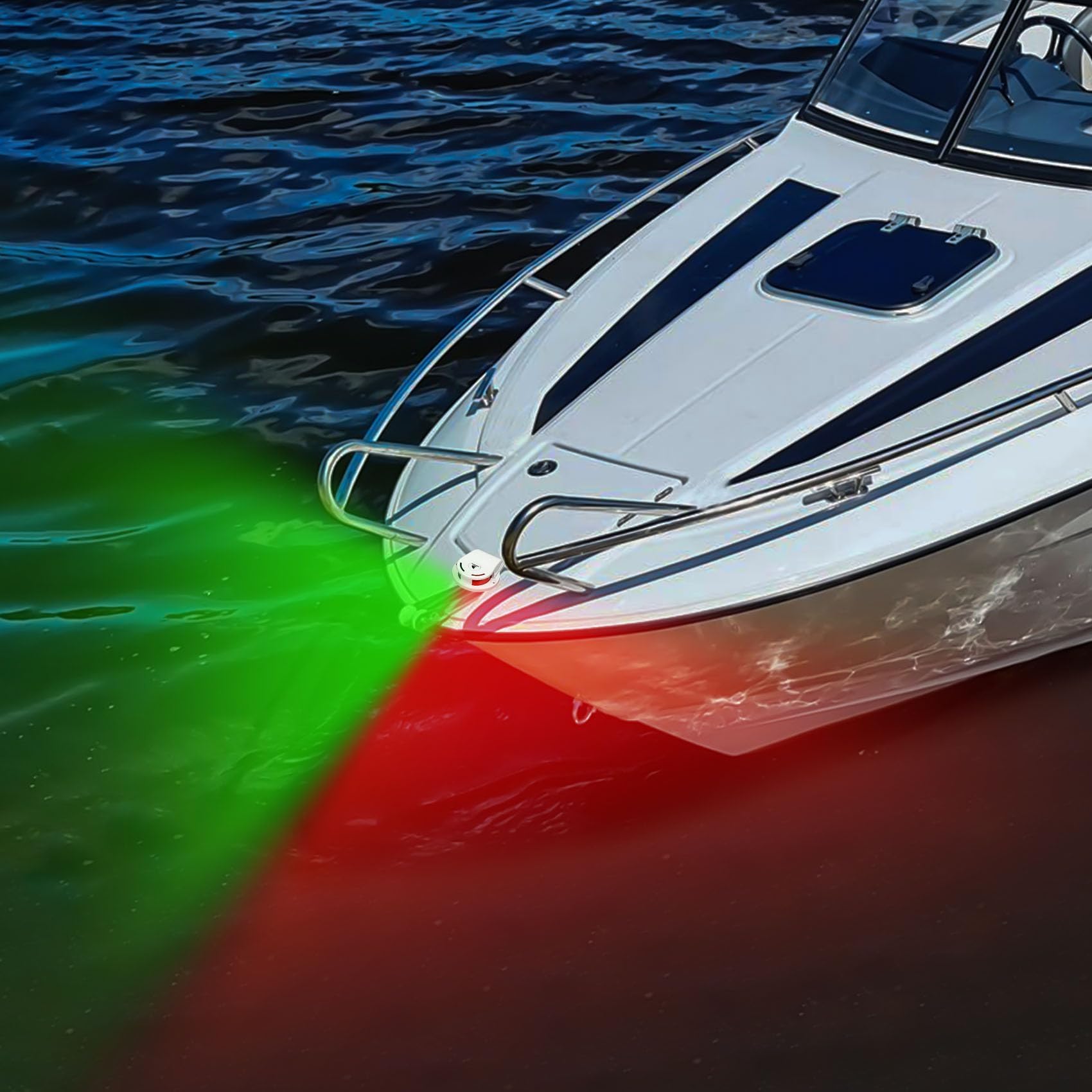 Boat Navigation LED Lighting Kit - TSV 4 Pcs 3.8" Green Red High Bright