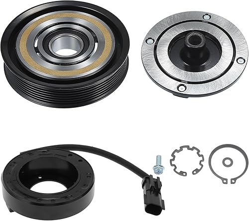 X AUTOHAUX Kit de embrague del compresor de CA para Ram 1500 8CYL 5.7L 2003 2004 2005 2006 2007 2008 A/C embrague polea placa bobina reparación