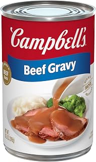 Campbell’s Beef Gravy 10.5 oz Can - Rich Homemade Taste with More Beef Flavor for Mashed Potatoes, Roast Beef & Hearty Meals