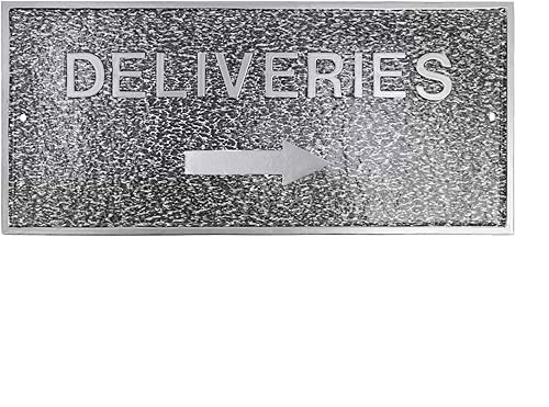 Miniatura 7 de Montague Metal Products - Se entrega con placa de declaración de flecha derecha - Placa de pared o césped - Resistente a los rayos UV - Aluminio