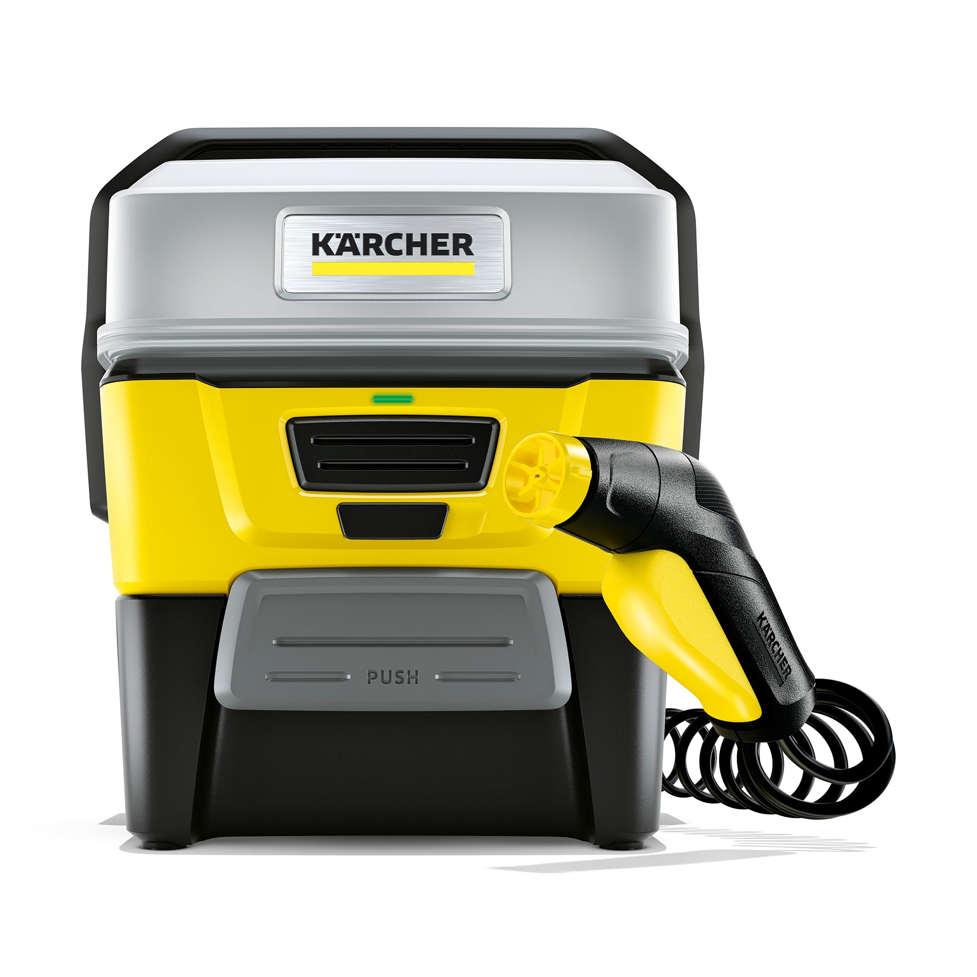 Kärcher Nettoyeur à Pression Mobile OC 3 + Kit Vélo, Débit : 2 L/h, Réservoir d'eau : 4 L, Tuyau : 2,8 m, Buse à Jet Plat, Brosse Universelle, Nettoyant, Bonnette Microfibres, Boîte de Rangement