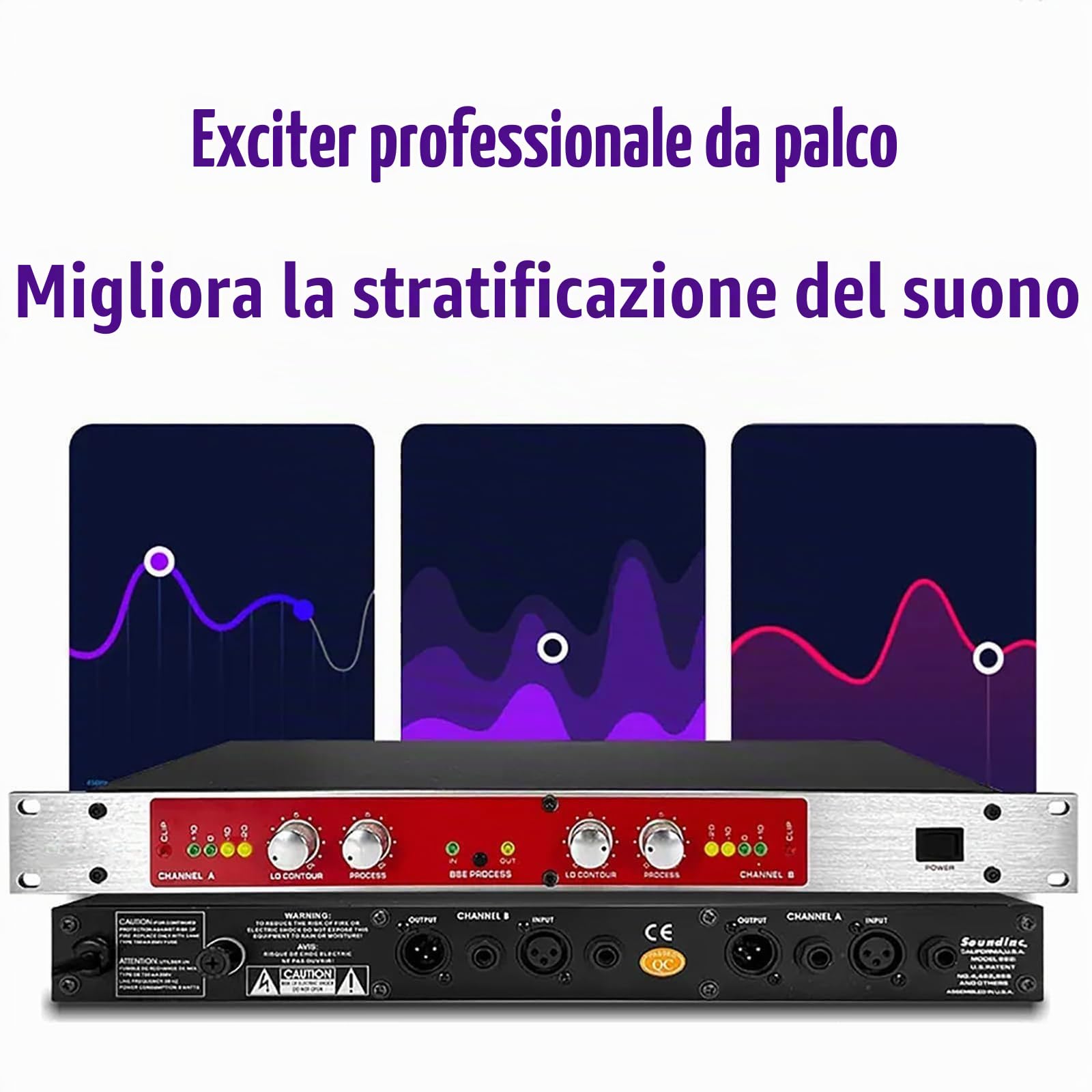 Processore Audio Professionale, Processore Vocale, Mixer Audio, Attrezzatura per Produzione Musicale, Sound Exciter, per Karaoke, Palco E Performance.