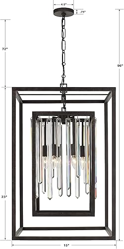 Miniatura 6 de Crystorama Hollis 6 Candelabro de bronce claro