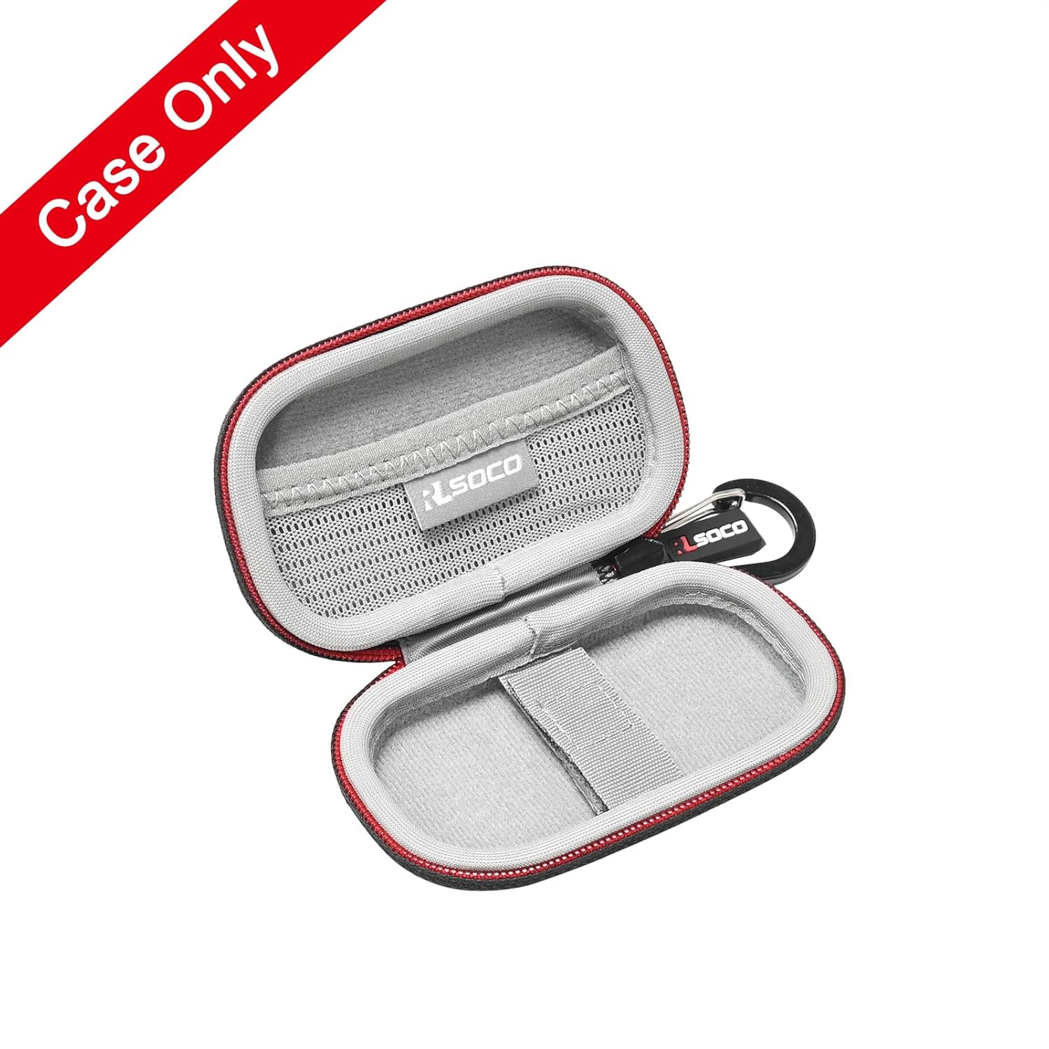 RLSOCO Carrying Case for RG Nano Retro Handheld Game Console | Shockproof, Dustproof, Water-Resistant Storage Pouch with Sturdy Metal Hook (Case Only)
