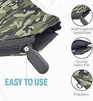 Vista 4 de Palms-O-Aces Pickleball Paddle Cover Canvas Padded Pickleball Paddles Sleeve with Zipper Lightweight Protective Paddle Case for Standard Paddles