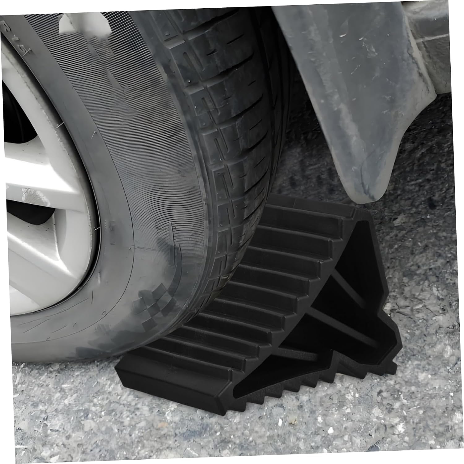 Wheel Chocks 1 Pair PP Tire Blocks for Car Tires and Trailers