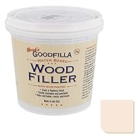 Vista 12 de Goodfilla Ébano, 8 onzas, relleno para madera y grano, teñible, lijable, cero residuos, no tóxico, hecho en EE. UU